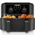 Chefman TurboFry Touch Dual Air Fryer, Maximize The Healthiest Meals With Double Basket Capacity, One-Touch Digital Controls And Shake Reminder For The Perfect Crispy And Low-Calorie Finish
