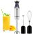 Mueller Ultra-Stick 500 Watt 9-Speed Immersion Multi-Purpose Hand Blender Heavy Duty Copper Motor Brushed 304 Stainless Steel With Whisk, Milk Frother Attachments